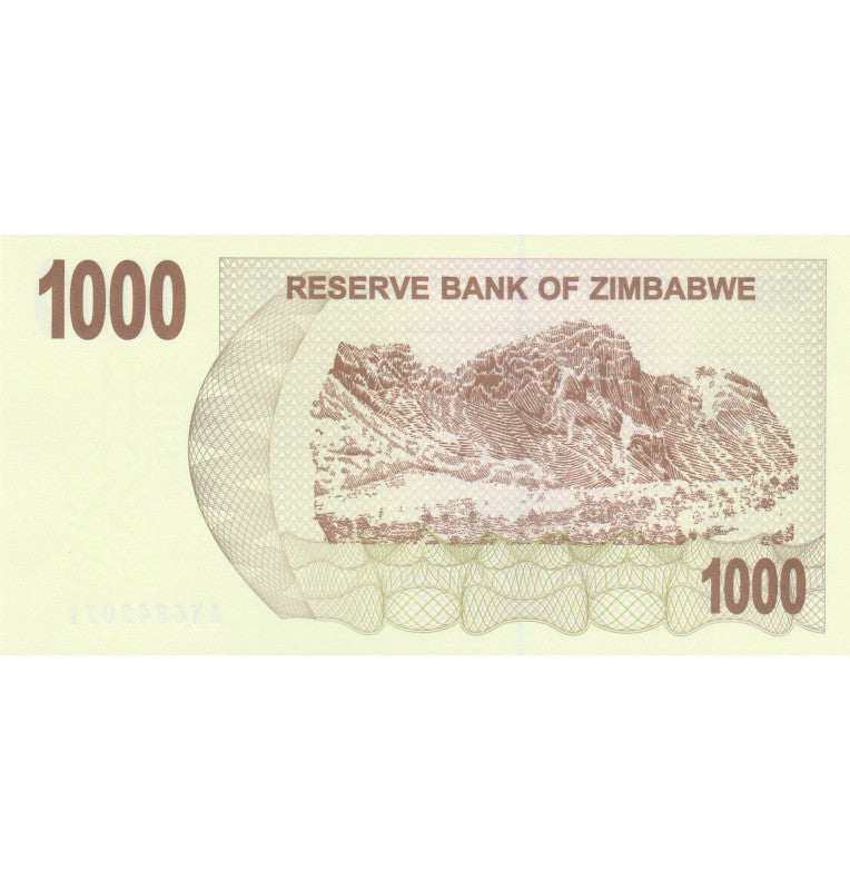 Zimbabwe $1,000 2006 Pick 44